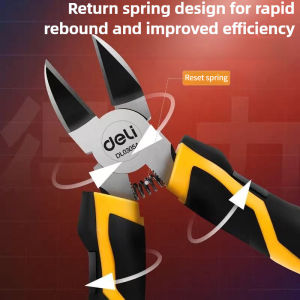 deli | Deli Diagonal pliers CR-V plastic pliers 5 / 6 inch jewelry wire and cable cutter cutting side scissors tools electrical tools
