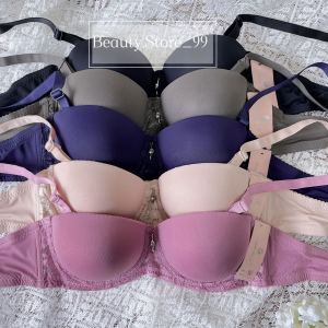 042 strapless undewear bra push up with lace makapal ung foam Cup A only Size32-36