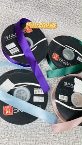 PITA SATIN IMPORT UKURAN SEDANG LEBAR 2.5CM PREMIUM (ECER PER METER)