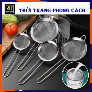 Rây Lưới Lọc Inox - Ray Cháo Cho Bé Ăn Dặm  Rây Bột Siêu Mịn Tiện Dụng - Vợt Lọc Sữa Hạt Dụng Cụ Nhà Bếp -  Muỗng Lưới Lọc Cầm Tay Tiện Lợi