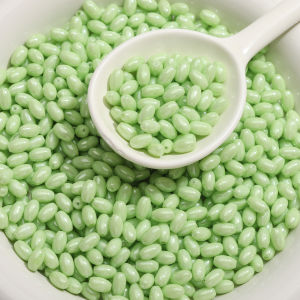 50Pcs High-Quality Colorful Oval Glass Beads Loose Spacer Beads for Jewelry Making DIY Bracelet Phone Chain Accessorie Materials