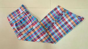 กางเกงผ้าขาวม้า กางเกงผ้าฝ้าย กางเกงผ้าขาวม้าทรงขาบานเหมาะสำหรับสุภาพสตรี กางเกงผ้าขาวม้าทรงแฟชั่น สินค้าผลิตเองไม่ผ่านคนกลาง