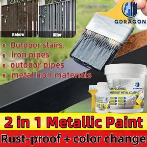 GDRAGON 2 In 1 Anti Rust Paint For Metal Steel: Protect & Prevent Rust
