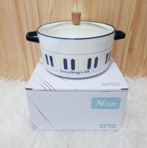 WBOWL7000 Mangkuk Mie Tutup Kaca Estetik / Ceramic Ramen Bowl