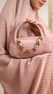 ALLUNA - Zeira Series Mukena Dewasa 3 in 1 Santorini Silk Jacquard Premium Lasercut Mewah