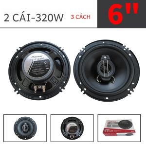 Loa Đồng Trục Ô Tô 3 Đường Tiếng 6 Inch 640W Âm Thanh Nổi Toàn Dải Tần Lắp Đặt Không Phá Hủy Màu Đen Chất Lượng Cao