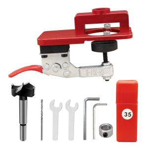 FNICEL | Dụng Cụ Định Vị Khoan Lỗ Gỗ 35mm Với Bộ Phận Cố Định Bằng Hợp Kim Nhôm Dùng Cho Việc Khoan Bản Lề Cửa Tủ Và Làm Khuôn Mở Lỗ