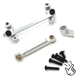 Steering Group Servo Arm Pull Rod for WLtoys 1/14 144016 144018 Accessories Metal Upgrade Parts Kit Rc Crawler Car Truck Buggy