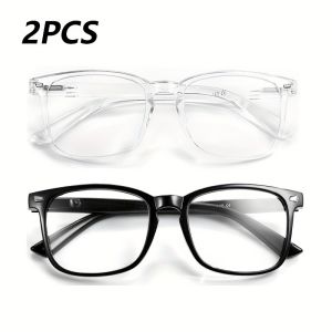 2-piece Set Simple and Versatile Anti Blue Light Glasses for Both Men and Women