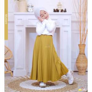 Rok plisket anak usia 5-15 tahun rok plisket anak tanggung/rok plisket anak bahan lembut dan adem