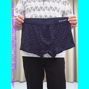 Procol Harum Mens Comfortable Modal Fiber Underwear Blue Plaid Boxer Shorts Mid-High Waist Skin-Friendly Home Wear