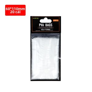 20 Chiếc PVA Túi Câu Cá Nhanh Chóng Hòa Tan Thân Thiện Với Môi Trường Câu Cá Phụ Kiện Nhiều Kích Cỡ 60*130 85*140 70*200