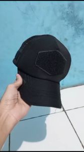 Terbaru Topi Tactical Coak Hitam Bahan Original COD