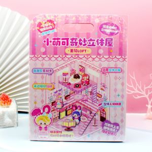 Princess Theme 3D Quiet Book Sticker Craft House for Girls Early Education Intelligent Toys from China Cartoon Style