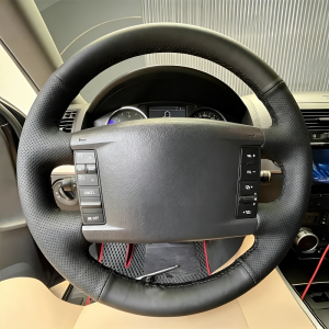 For 06-10 Volkswagen Touareg Hand-stitched Car Steering Breathable Wear-resistant Skid-proof Full Coverage Modification Design