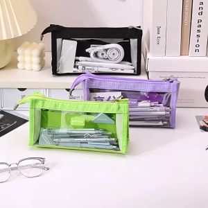Túi bút hộp bút trong suốt size lớn tiện dụng BAG U HBTRONGTO69