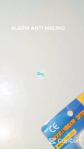 Wireless Alarm Anti Maling Pencuri Pemasangan dekat Jendela Pintu Gerai  Alarm Jendela  Kemasan Biru -YL-333 Window Entry Alarm Wireless Alarm Anti Maling