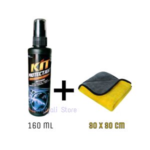 Kit Dashboard/Lap mickrofiber || Kit protectant 160 ml+Lap mikrofiber Tebal 30x30cm - Renggali Store