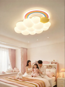HUIPU | Creative Cartoon Cream Style Rainbow Cloud Ceiling Light