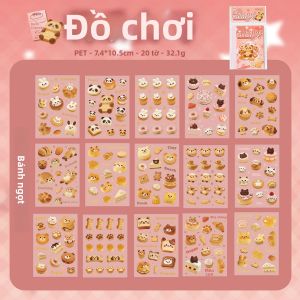Mr.paper | Mr.Paper 20 Tờ PET Chống Thấm Nước Làm Bánh Thực Phẩm Chủ Đề Miếng Dán Cho Ốp Điện Thoại Thêu Sò DIY Trang Trí Thủ Công Tiếp Liệu