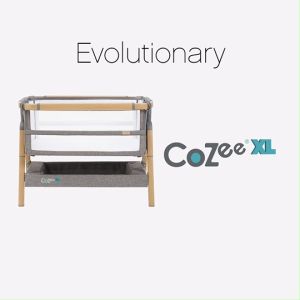 Tutti Bambini เตียง Cozee XL New Born Set - ปรับได้ 3 ฟังก์ชั่น (Bassinet/Bedside Crib/Cot Bed) แถมฟรี มุ้ง+ผ้าปูที่นอน+ฟูกหายใจผ่านได้ สำหรับ Bedside Crib