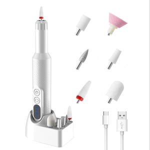 Bộ Dụng Cụ Khoan Móng Điện Không Dây Chuyên Nghiệp Máy Mài Làm Móng Tay Và Chân Cho Móng Acrylic Gel Sử Dụng Tại Nhà Và Salon Kèm Pin Sạc