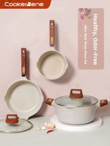CookerBene | Non-stick Maitake Stone Cookware Set Three-piece Set