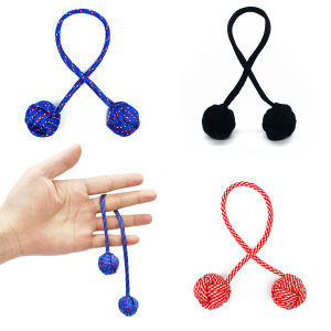 Begleri Stress Relief Toy Two Beads One Rope Finger Exercise Hand Search Ball Steel Ball Creative Prank Toy for Children