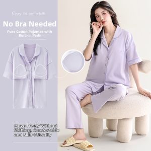 MiiOW | With Pads Three Piece Sleepwear Set
