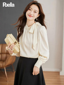 puella | Bow Tie Collar Chiffon Shirt