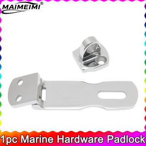 1pc Marine Hardware Padlock Boat Swivel Eye Locking Hasp Latch Hardware 3" Marine Accessories 316 Stainless Steel