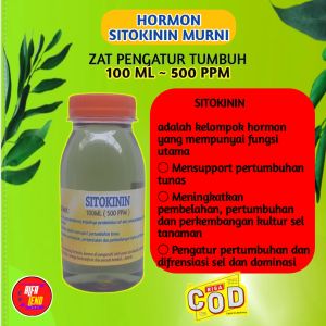 SITOKININ zat pengatur tumbuh hormon tunas tanaman 500 ppm 100 mili