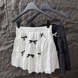 Váy Ngắn Chữ a Xếp Ly Ngọt Ngào Phong Cách Nhật Bản Cạp Cao Cho Nữ Mùa Thu 2025 Váy Ngắn Xếp Ly Viền Ren