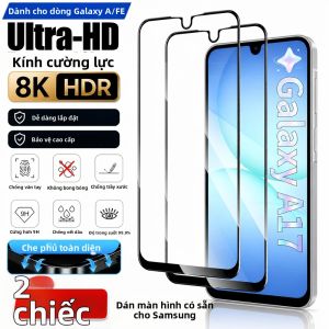 2 Chiếc NNBILI Kính Cường Lực Siêu Trong Suốt Bảo Vệ Màn Hình Cho Galaxy A Series A31/A52/A53/A14/A22/A15/A25/A24/A16/A26/A17 Chống Trầy Xước Chống Vân Tay Độ Phân Giải Cao