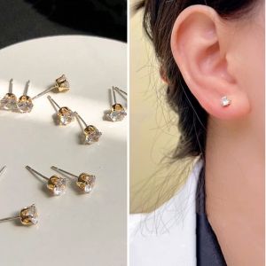 OYJR ต่างหูสแตนเลส ตุ้มหูแฟชั่นเรียบๆสำหรับผู้หญิง