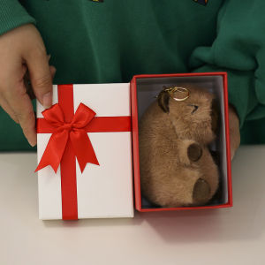 Cute Capybara Plush Toy Backpack Pendant School Bag Decorations Doll Birthday Gift Stuffed Animal Soft PP Cotton Filled
