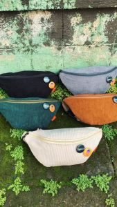 82 Shop Tas Pinggang Pria Indy Waistbag Uniseks Local Brand Korduroi Free 2 Pin Random