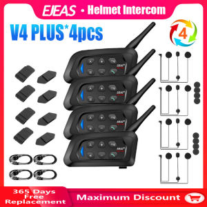 EJEAS 4PCS V4 Plus Motorcycle Helmet Intercom: A Comprehensive Guide