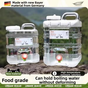 Food-Grade Transparent Water Bucket with Faucet