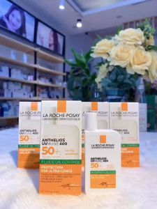 Kem Chống Nắng Dạng Sữa Không Nhờn Rít Cho Da Nhạy Cảm La Roche-Posay Anthelios Invisible Fluid SPF 50+PA 50ml