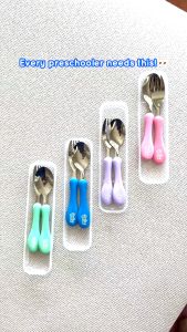 Bollie Baby Kiff Cutlery Set: Eco-Friendly & Child-Safe Spoon & Fork