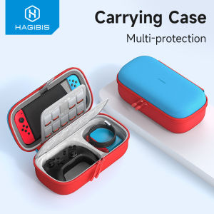 Hagibis Switch Carrying Case For Nintendo Switch /OLED with Game Cartridges Portable Carrying Travel Bag For Switch Console Switch Pro Gamepad Charger Cable Game Card