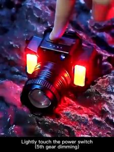 Headlamp Senter Kepala Rechargeable Tahan Air LED Senter Kepala Multifungsi untuk Camping Memancing