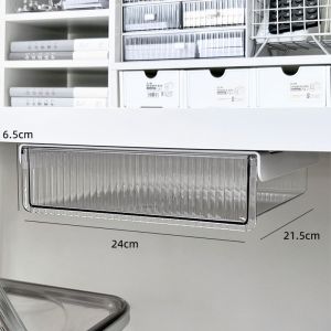 Desktop Organizer Drawer Office Stationery Storage Box Paper Clip Pen Holder Desk Arrangement Tool Pure Color Japanese Style