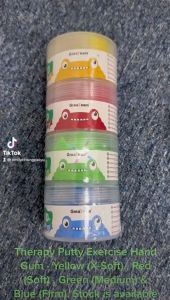 4Pcs/Set Therapy Putty Hand Strength Finger Flexible Training Mud Rehabilitation Physio