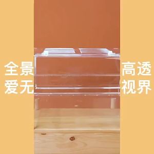 Tafit 62cm Hamster Cage Syrian Dwarf Acrylic Hamster Cage Syrian Hamster Cage Jomtheone 它适仓鼠笼子亚克力透明别墅62基础笼