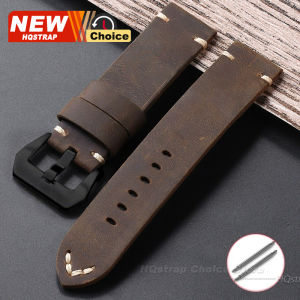 New 20mm 22mm 24mm 26mm Vintage Strap Smartwatch Leather Band Brown Universal Replacement Bracelet for Seiko Bracelet for Rolex