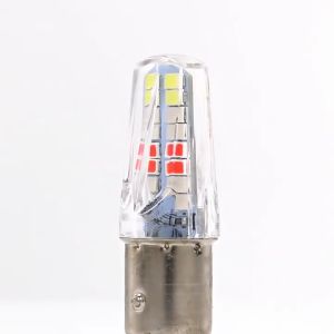New LED Motorcycle Tail Light Bay15d P21/5W Universal Signal Lamp for Universal Motorcycles 12V 2835 32SMD Multi-Color