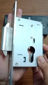 Mortise Lock SES - Body Kunci Pintu Geser - Rumah Kunci Sliding SES 514 SS Sus 304