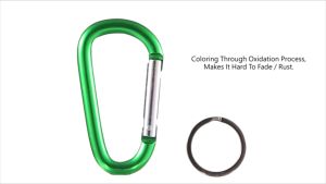 JUNGLEMAN Carabiner Aluminium Tent Clip Hook Camping Hook Buckle D Carabiner Hammock Carabina Carabiner Hook Keychain 绳扣